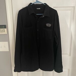 Vans Black fleece snap up Shirt
